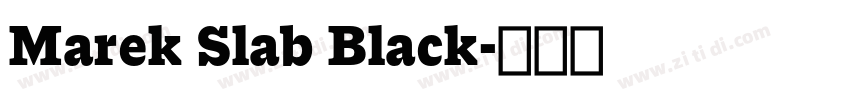 Marek Slab Black字体转换 Marek Slab Black字体转换